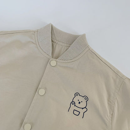 【BABY&KID】可愛いクマジャケットSK100515