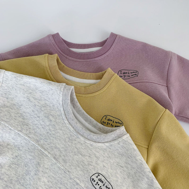 【BABY&KID】小鼠チーズプリントスウェットシャツSK100533