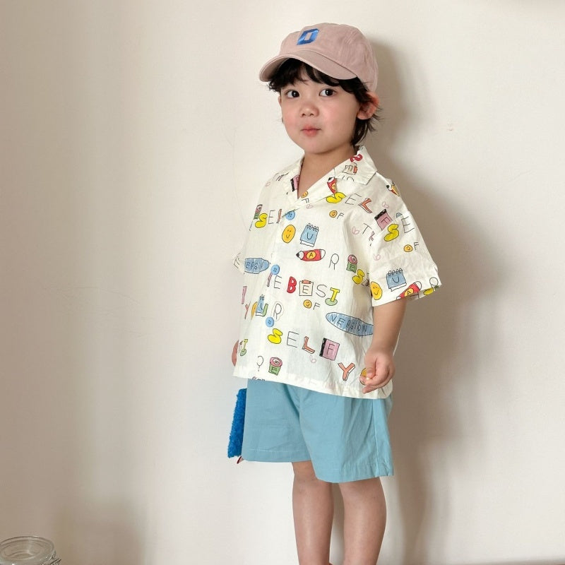 【BABY&KID】夏新作カートゥーンプリントセットアップ、ワンピースSK104709