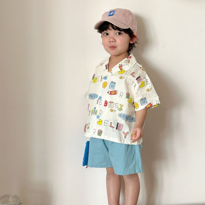 【BABY&KID】夏新作カートゥーンプリントセットアップ、ワンピースSK104709