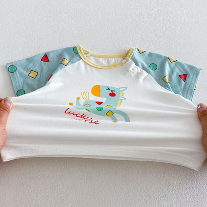 【BABY&KID】夏新作カートゥーンプリントセットアップSK105601