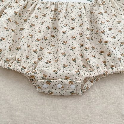 【BABY&KID】フレンチ小花柄ロンパース、ワンピースSK107917