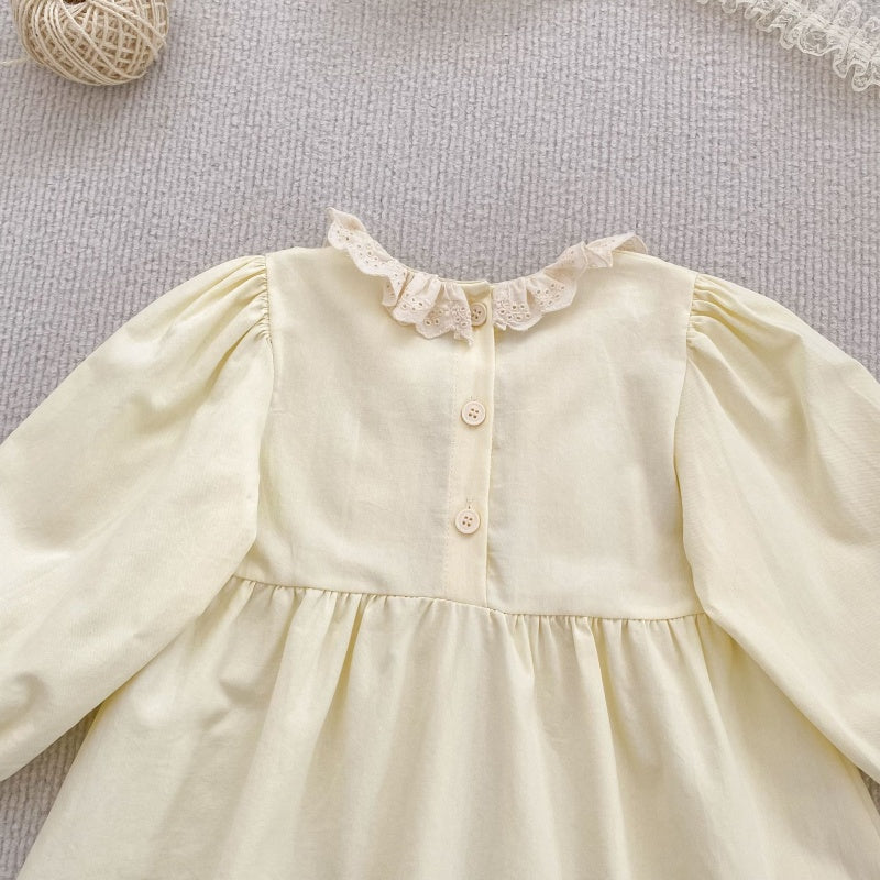 【BABY&KID】フラワー刺繍ロンパース、ワンピースSK107916