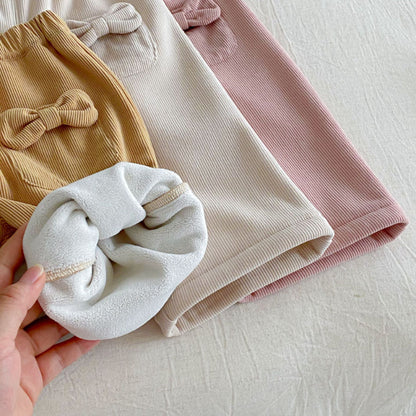 【BABY&KID】冬新作蝶結びコーデュロイあったかパンツSK102528