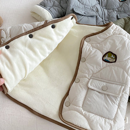 【BABY&KID】冬新作ワッペン付きあったかジャケットSK102529