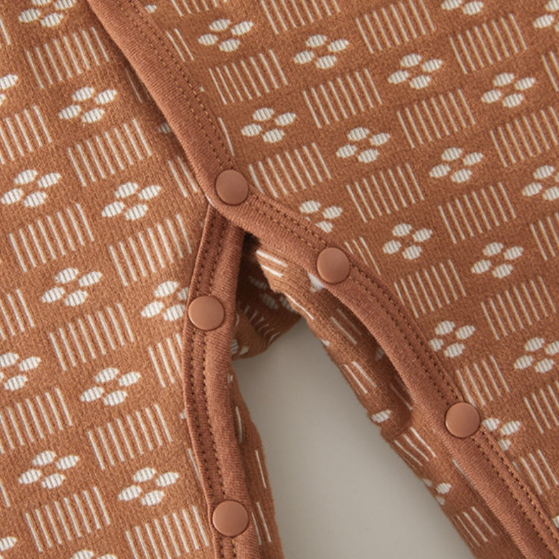 【BABY】冬新作北欧風レトロ裏起毛フードカバーオールSK102633