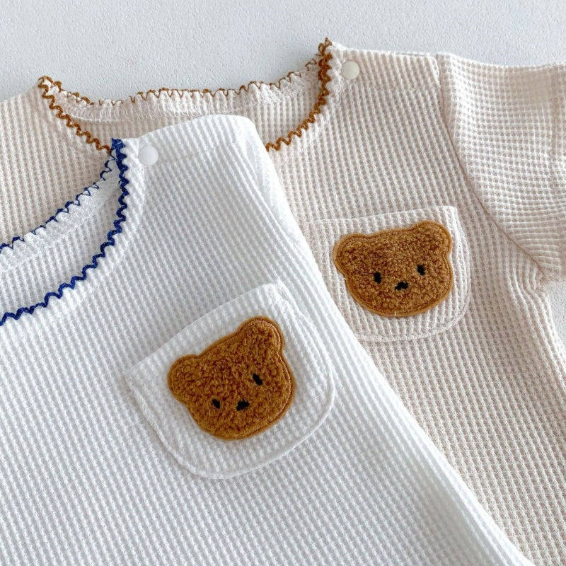 【BABY】夏新作 くま刺繍セットアップSK080305