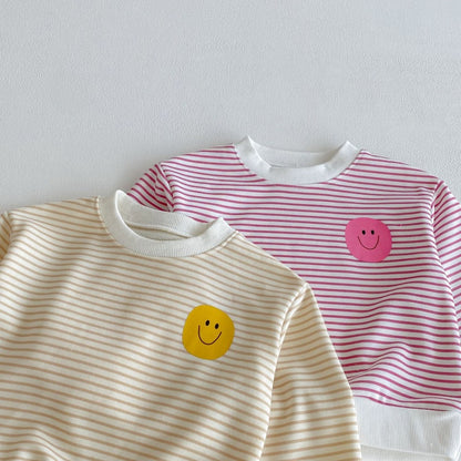 【BABY&KID】にこちゃんボーダーセットアップSK104017