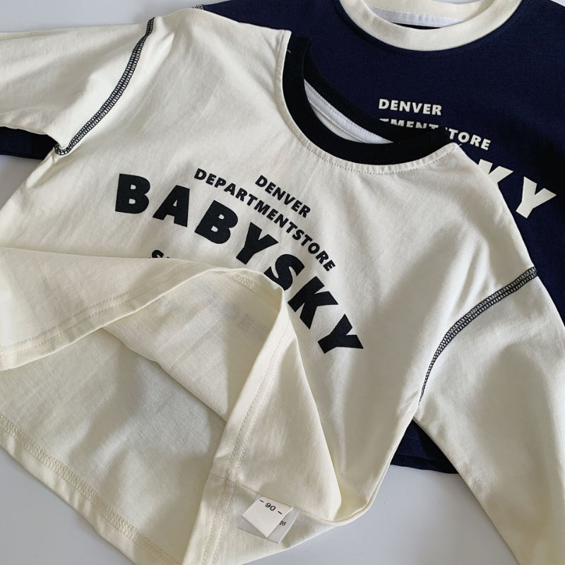 【BABY&KID】韓国風英字TシャツSK100519
