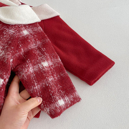 【BABY&KID】冬新作丸襟レトロ厚手コートSK103031