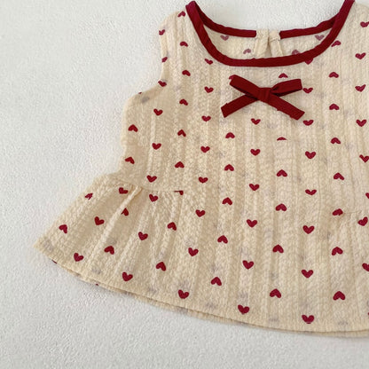 【BABY&KID】夏新作ハートセットアップSK105414