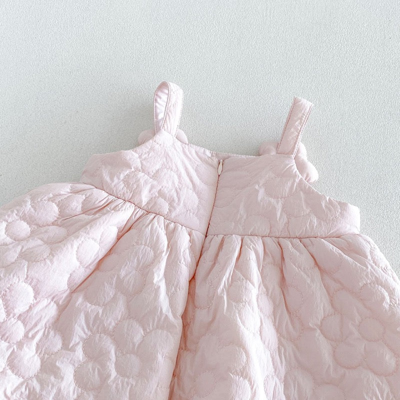 【BABY&KID】冬新作厚手フラワーワンピース、ハイネックニットSK107725