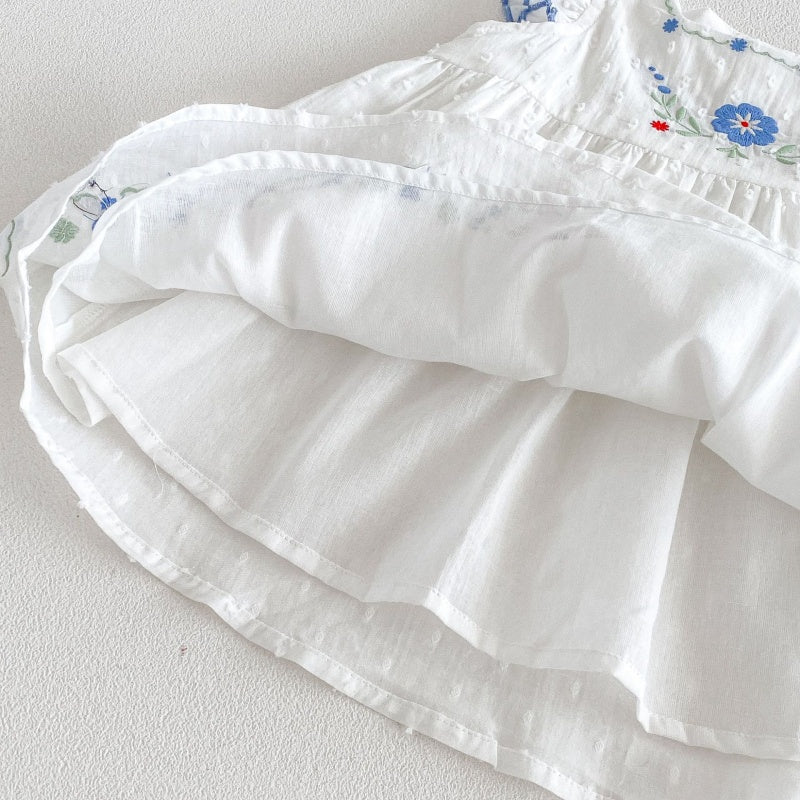 【BABY&KID】夏新作花刺繍ワンピース、サロペット、TシャツSK105903