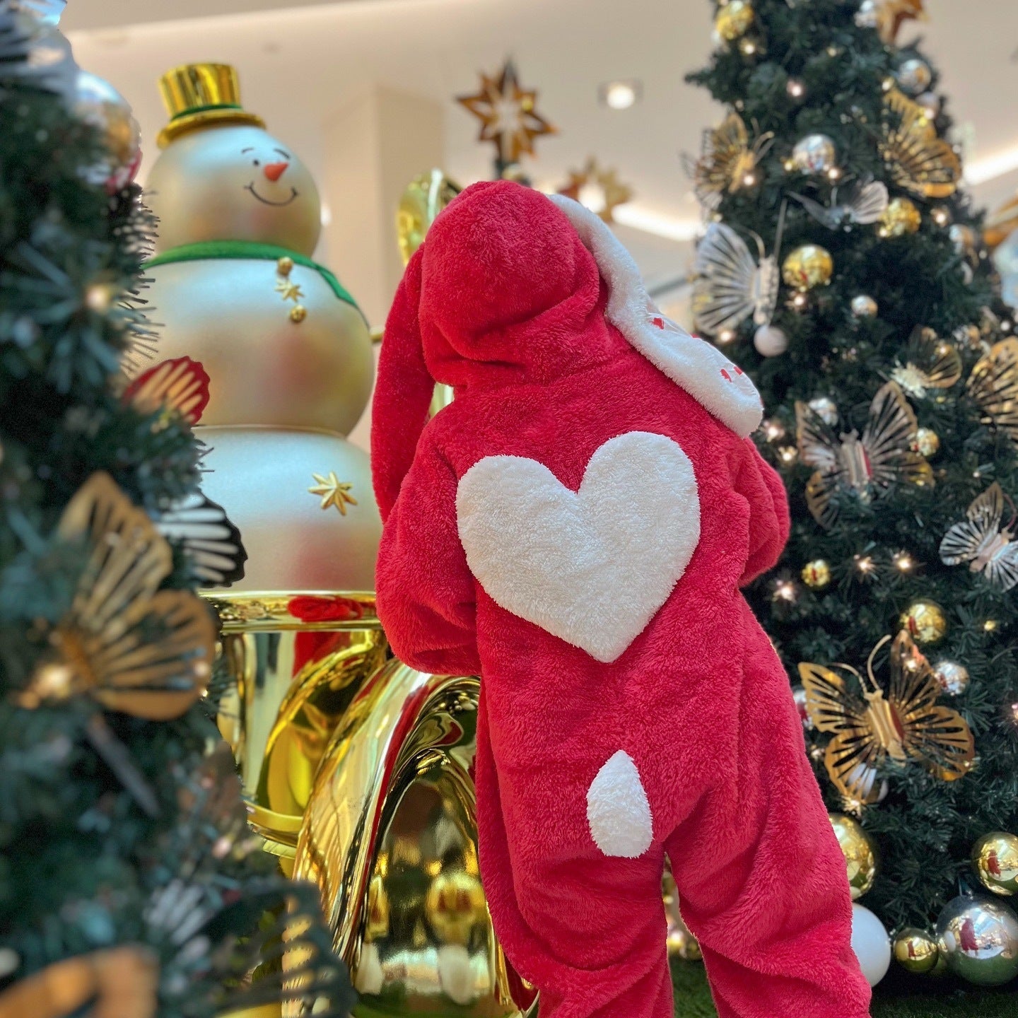 【BABY】うさぎデザインもこもこカバーオールSK102814