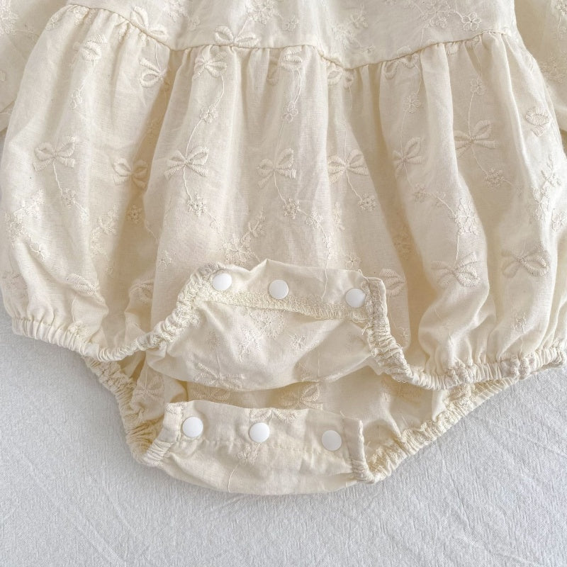 【BABY&KID】蝶結び刺繍ロンパース、ワンピースSK107915