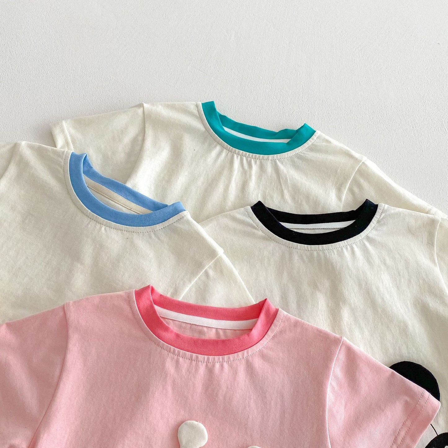 【BABY&KID】夏新作 カートゥーンＴシャツ&チェックパンツSK061803