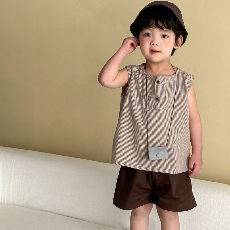 【BABY&KID】夏新作ストライプセットアップ、ワンピースSK104710