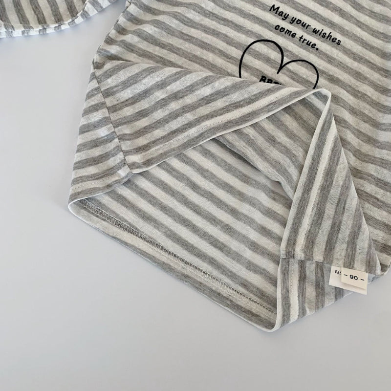 【BABY&KID】アルファベットハート長袖TシャツSK100525