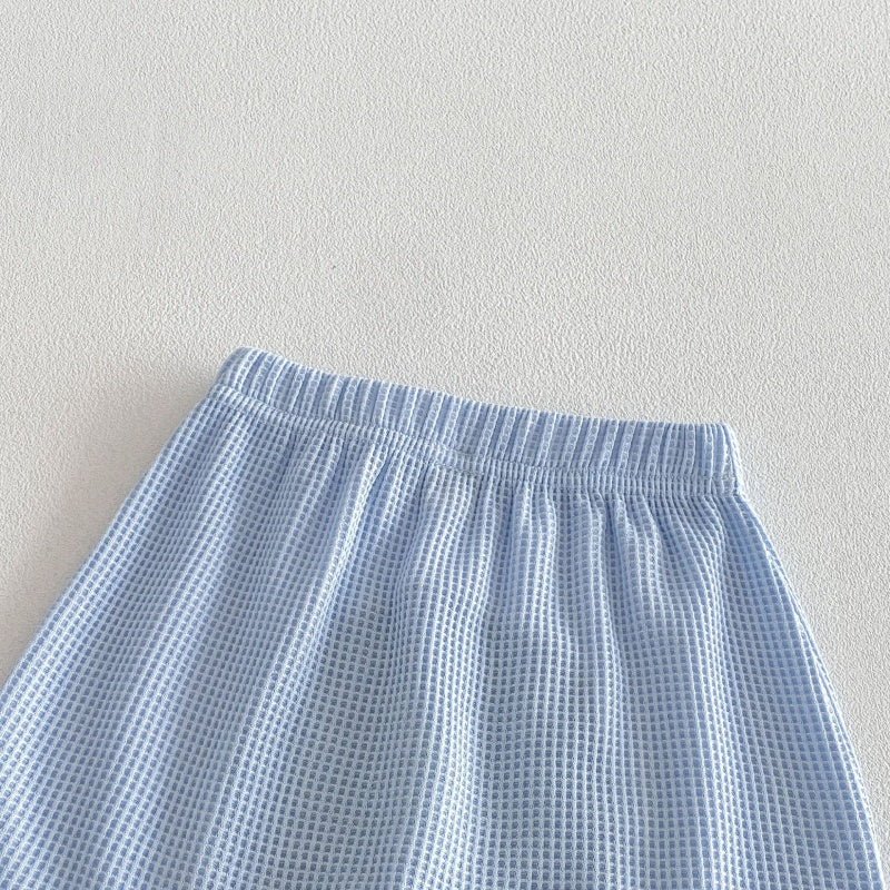 【BABY&KID】夏新作ワッフルカートゥーンセットアップSK105603