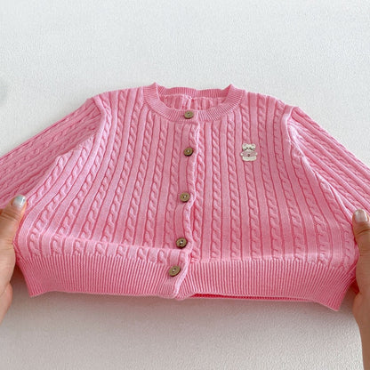 【BABY&KID】ケーブルニットカーディガンSK107205