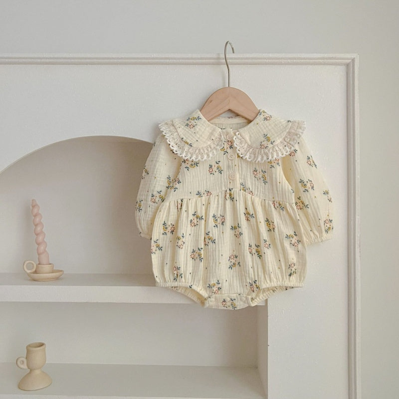 【BABY&KID】コットン小花柄ロンパース、ワンピースSK107919