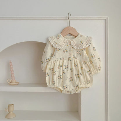 【BABY&KID】コットン小花柄ロンパース、ワンピースSK107919