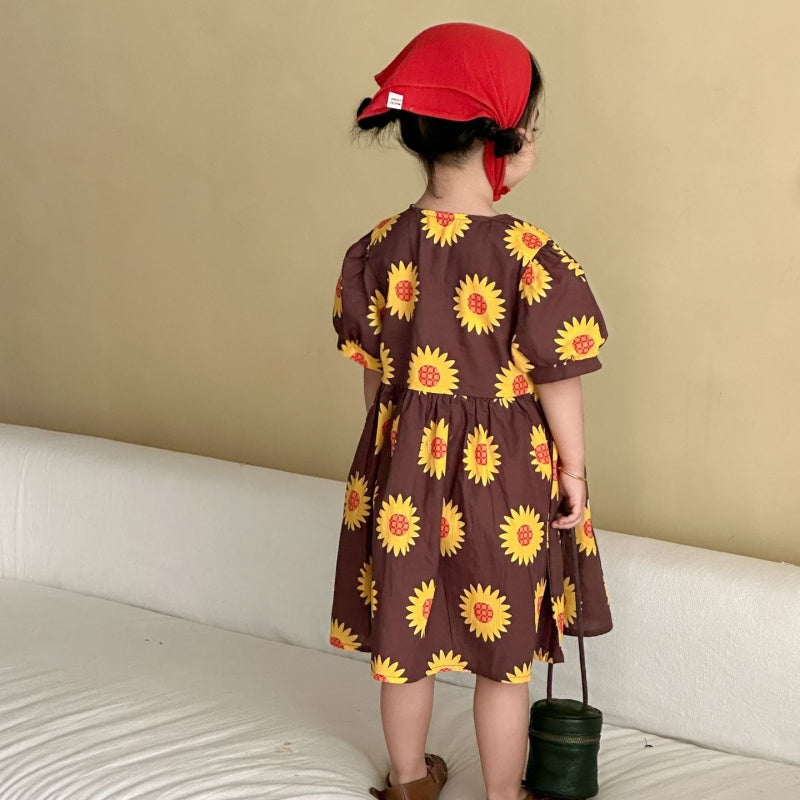 【BABY&KID】夏新作ひまわりセットアップ、ワンピースSK104711