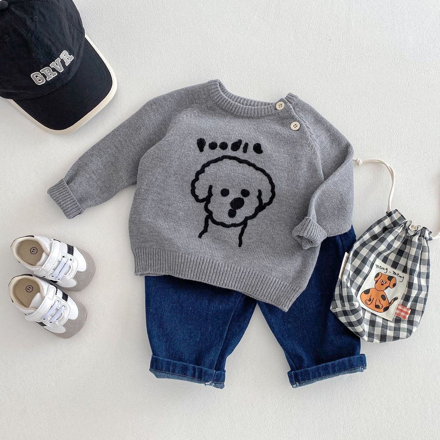 【BABY&KID】ペット柄可愛いセーターSK030718