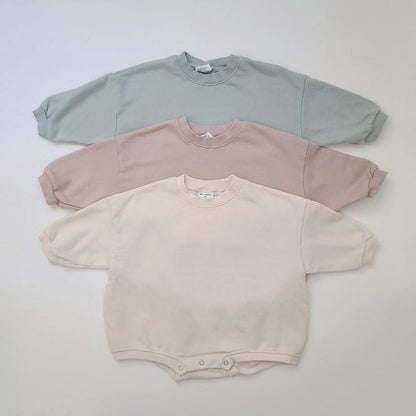【BABY&KID】シンプルデザインロンパース　全5色SK11353