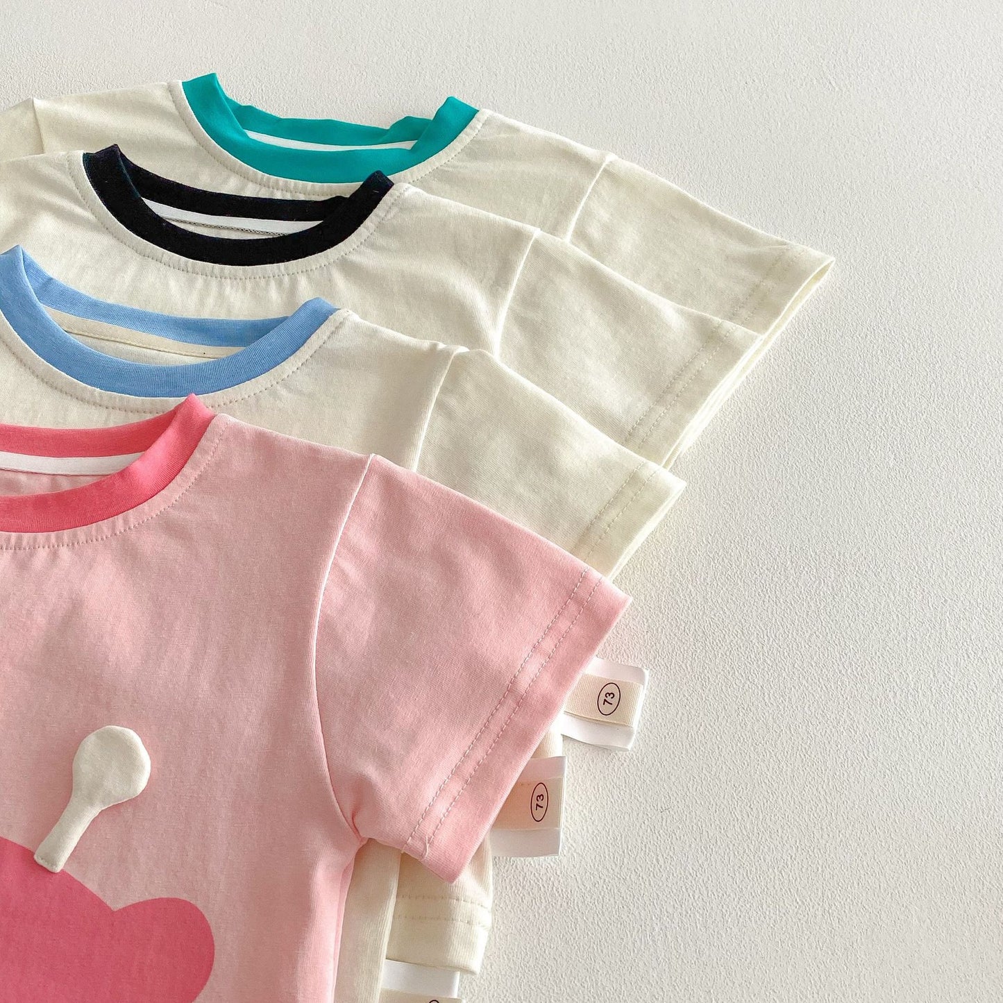 【BABY&KID】夏新作 カートゥーンＴシャツ&チェックパンツSK061803