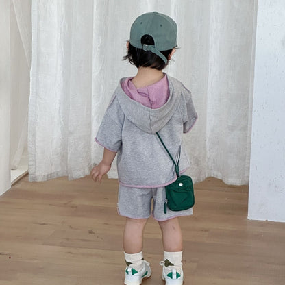 【BABY&KID】夏新作スポーツ風フード付きセットアップ、ワンピースSK104701