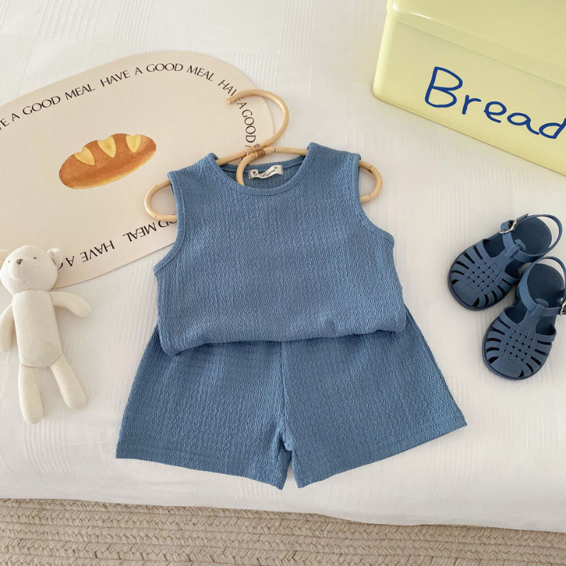【BABY&KID】夏新作 着回しプリーツセットアップSK092224