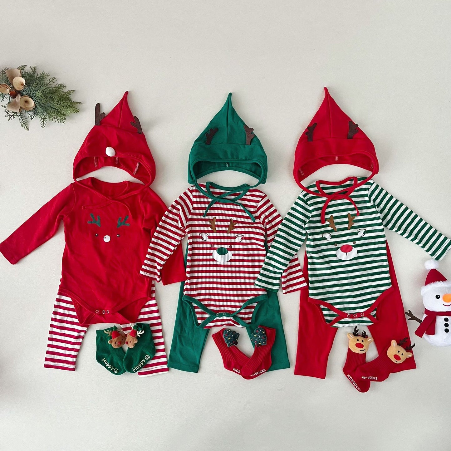 【BABY】ボーダートナカイカバーオールSK102807