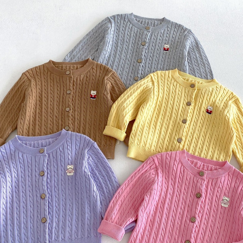 【BABY&KID】ケーブルニットカーディガンSK107205