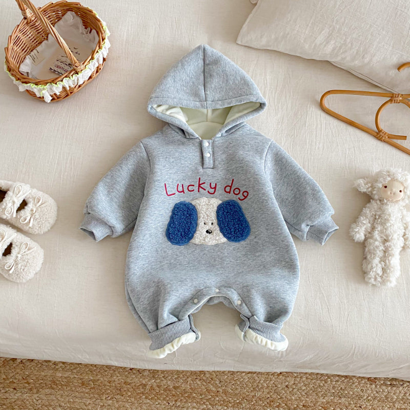 【BABY】冬新作アニマル刺繍カバーオールSK102909