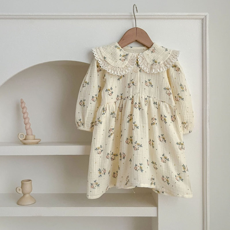 【BABY&KID】コットン小花柄ロンパース、ワンピースSK107919