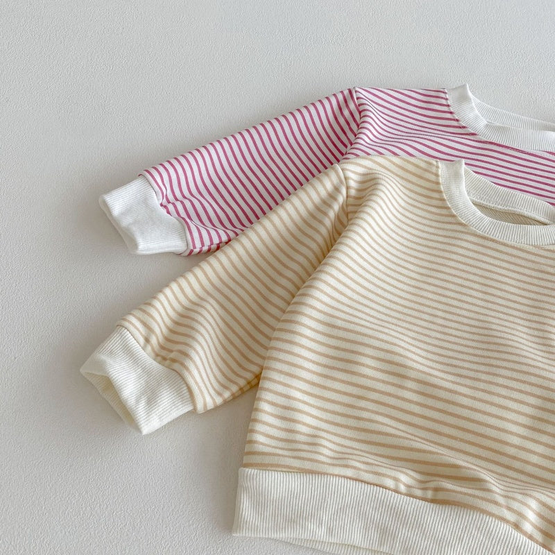 【BABY&KID】にこちゃんボーダーセットアップSK104017