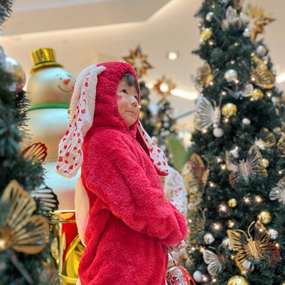 【BABY】うさぎデザインもこもこカバーオールSK102814