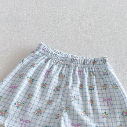 【BABY&KID】夏新作 小花柄セットアップSK105105