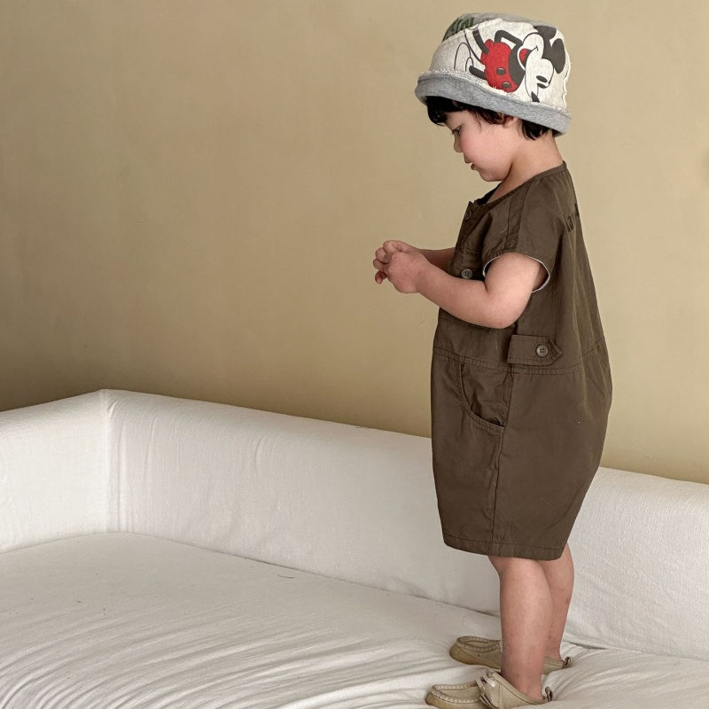 【BABY&KID】夏新作キッズショートオールインワンSK104724