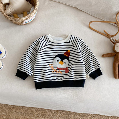 【BABY&KID】冬新作キャラクター刺繍あったかトレーナーSK102533