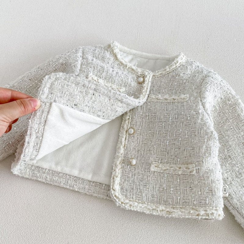 【BABY&KID】ツイード風アウター、ワンピース、ニットSK108114