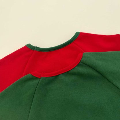 【BABY】トナカイプリントカバーオール＆角付き帽子セットSK102813