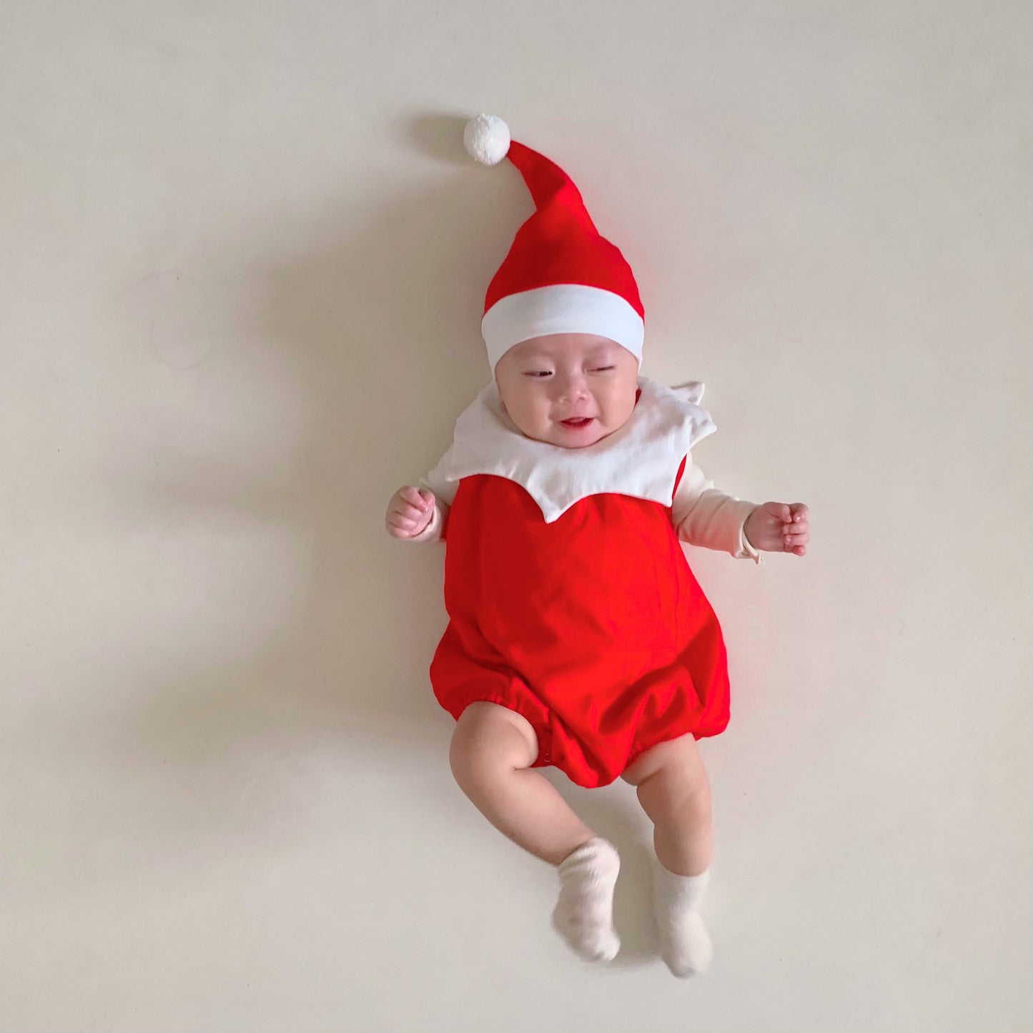 【BABY】韓国風ロンパースタイプクリスマスウェアSK102803