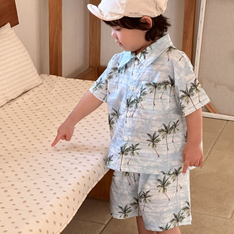 【BABY&KID】夏新作リゾート風セットアップ、ワンピースSK104706