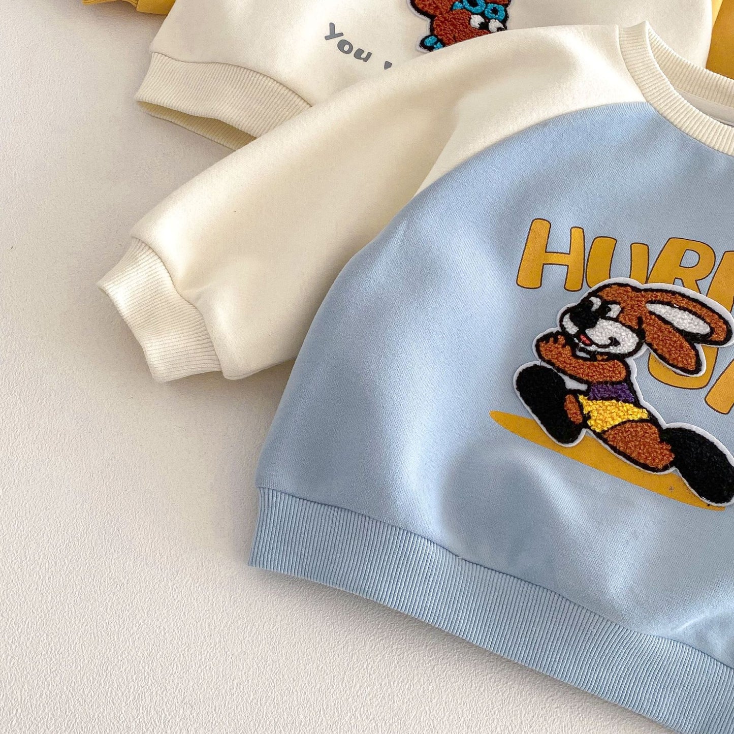 【BABY&KID】タオル刺繍カートゥーンスウェットSK103505