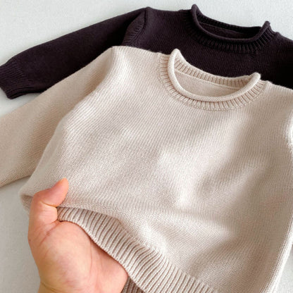 【BABY&KID】クルーネック無地セーターSK092926