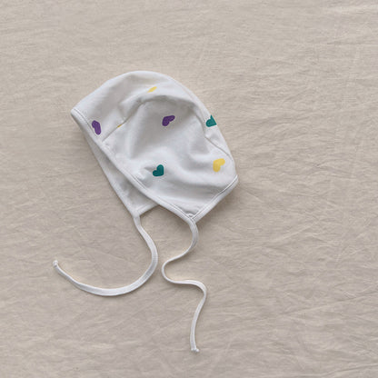 【BABY】カラフルハートロンパース、オールインワン、レギンス、帽SK031904