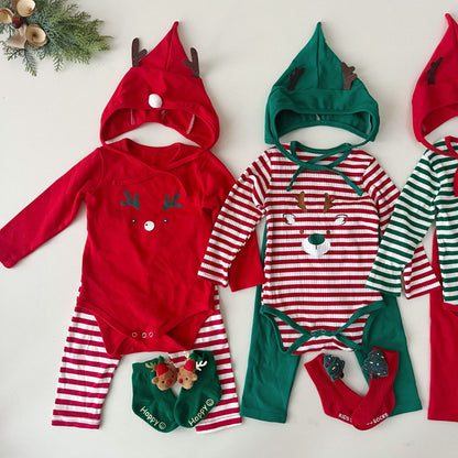 【BABY】ボーダートナカイカバーオールSK102807