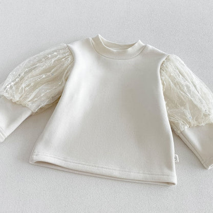 【BABY&KID】蝶結び刺繍ワンピース、パフスリーブトップスSK108113